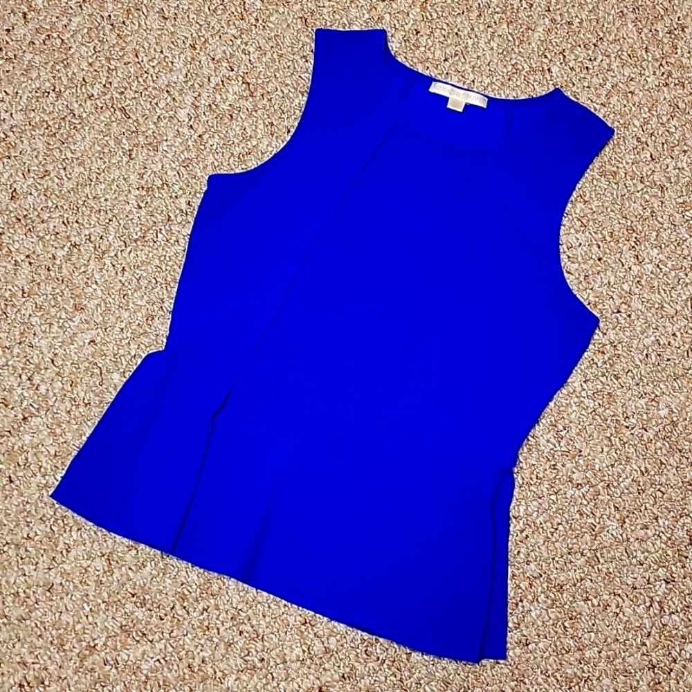 Royal Blue Peplum Top